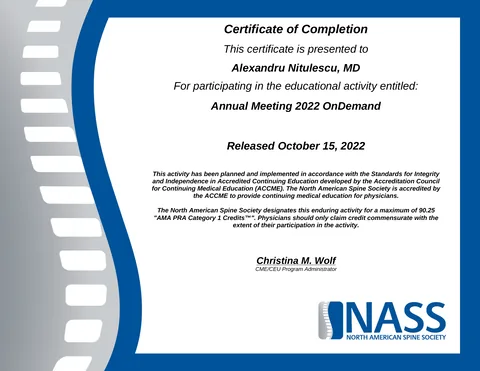 North American Spine Society — Annual Meeting, 2022